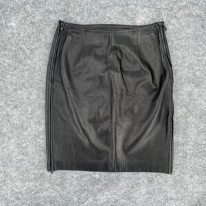 Vintage Italian Leather Skirt Size Medium